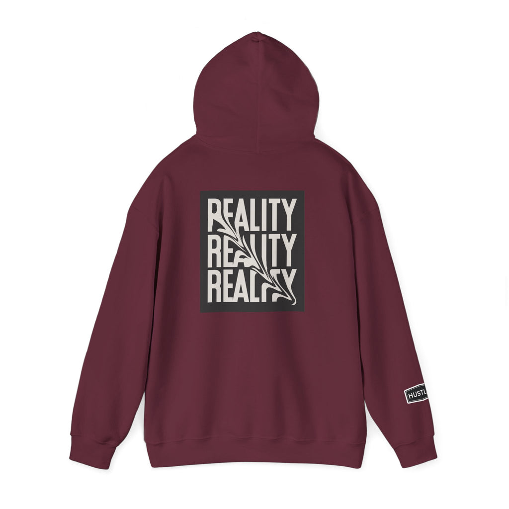 Good Things / Reality Graphic Hoodie — Minimalist Black & White Streetwear