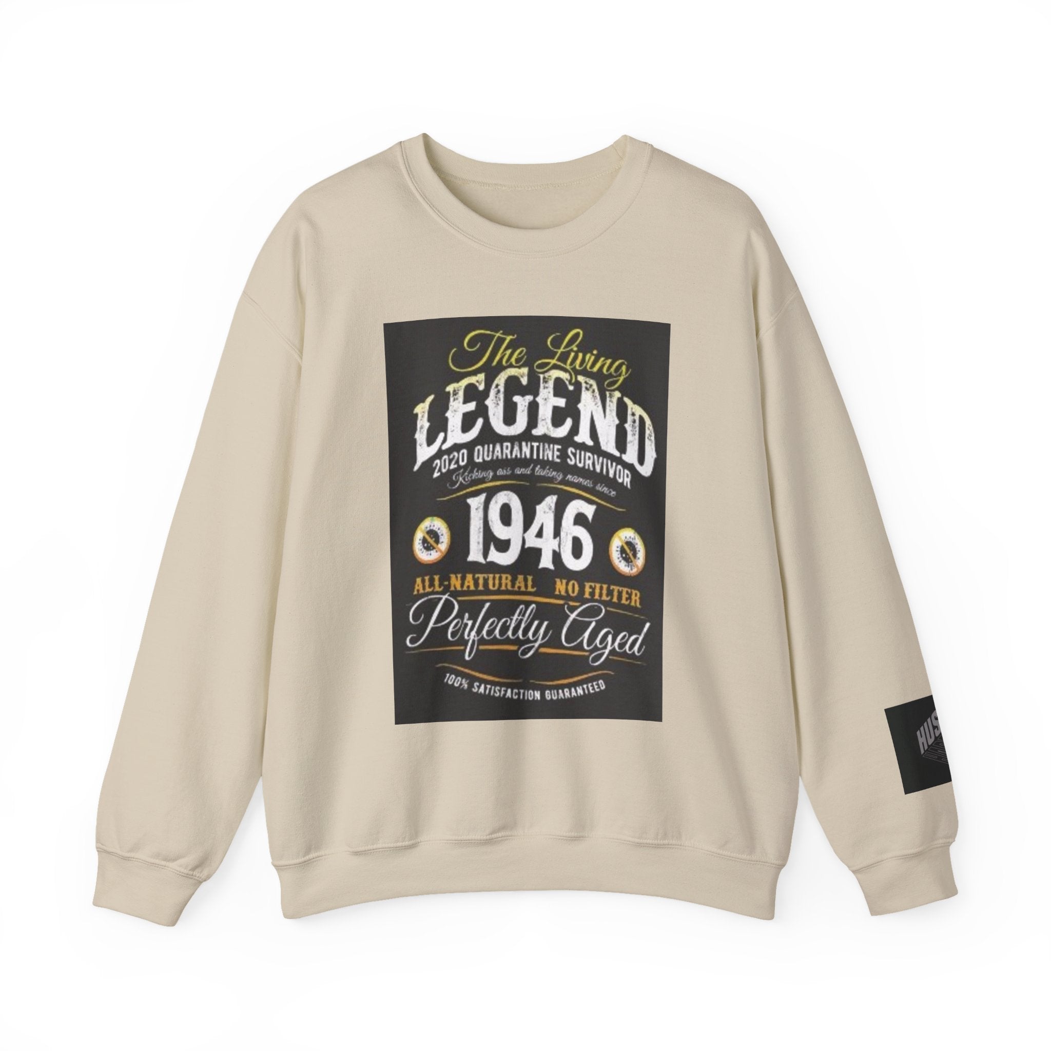1946 "The Living Legend" Crewneck Sweatshirt — Perfectly Aged Birthday Gift