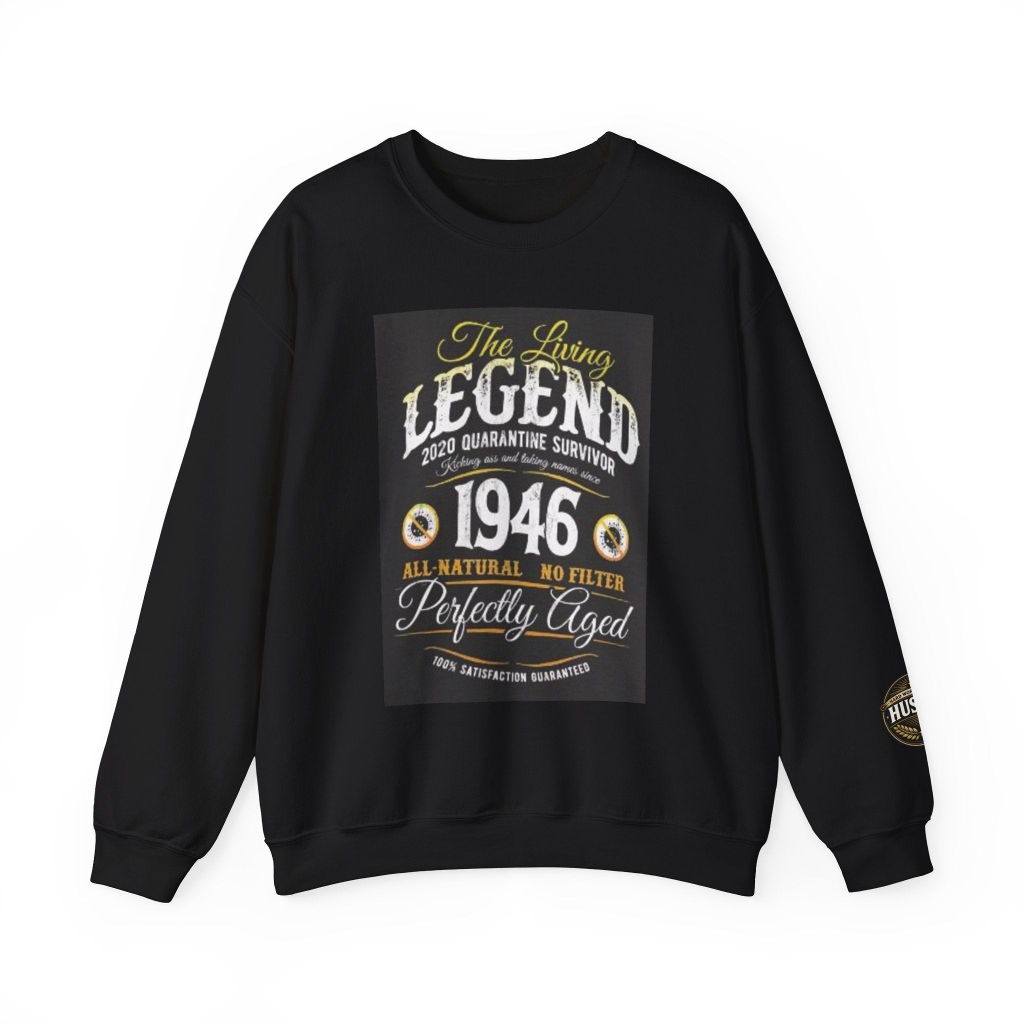 1946 "The Living Legend" Crewneck Sweatshirt — Perfectly Aged Birthday Gift