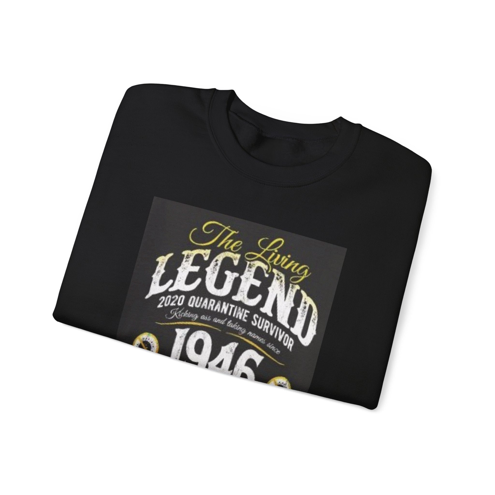 1946 "The Living Legend" Crewneck Sweatshirt — Perfectly Aged Birthday Gift
