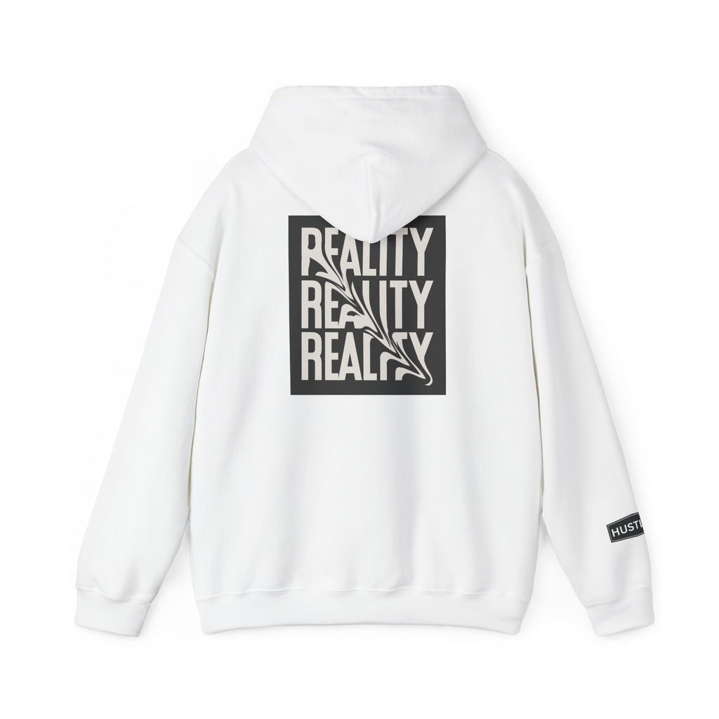 Good Things / Reality Graphic Hoodie — Minimalist Black & White Streetwear