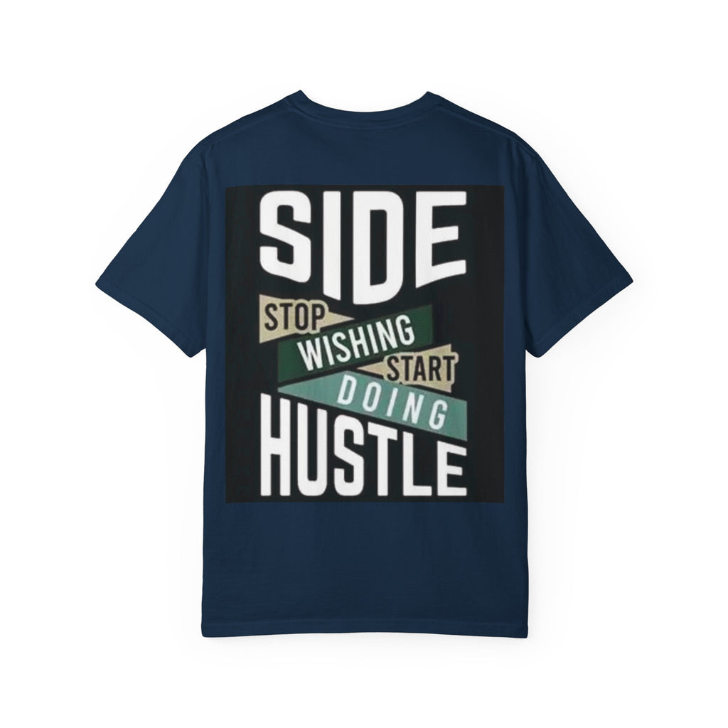Hustle Graphic T-Shirt — "Stop Wishing Start Doing" Motivational Tee
