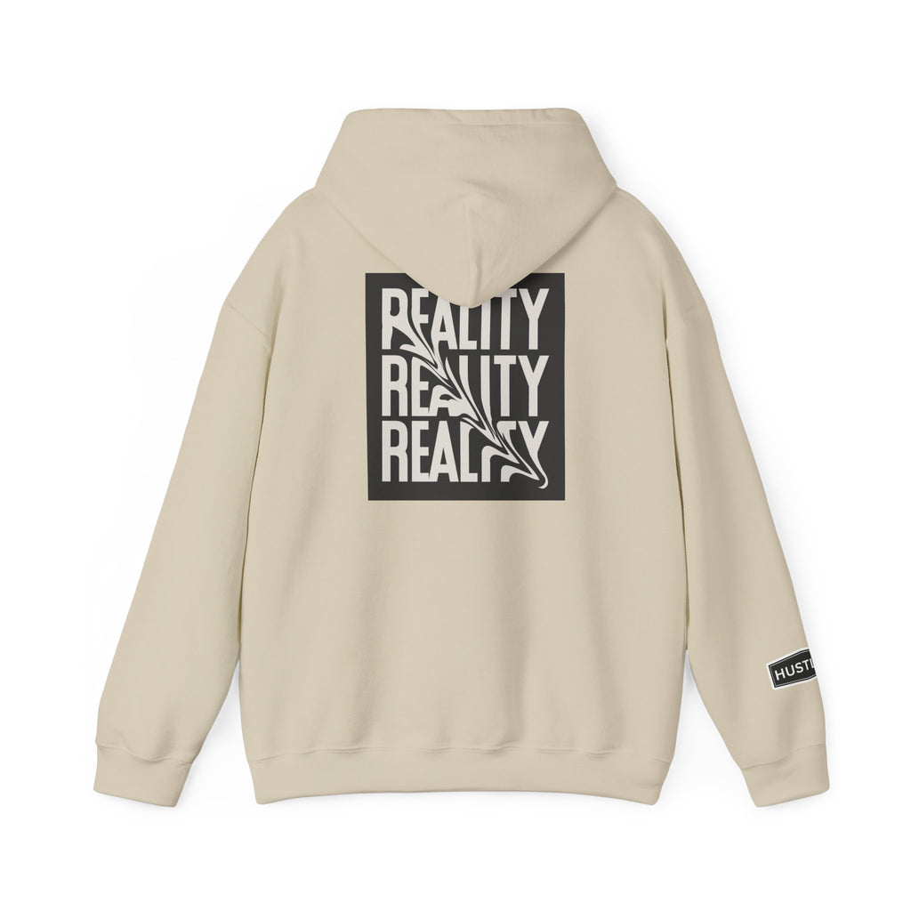Good Things / Reality Graphic Hoodie — Minimalist Black & White Streetwear