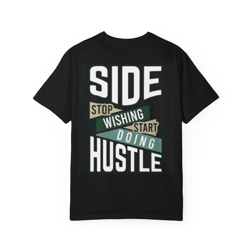 Hustle Graphic T-Shirt — "Stop Wishing Start Doing" Motivational Tee