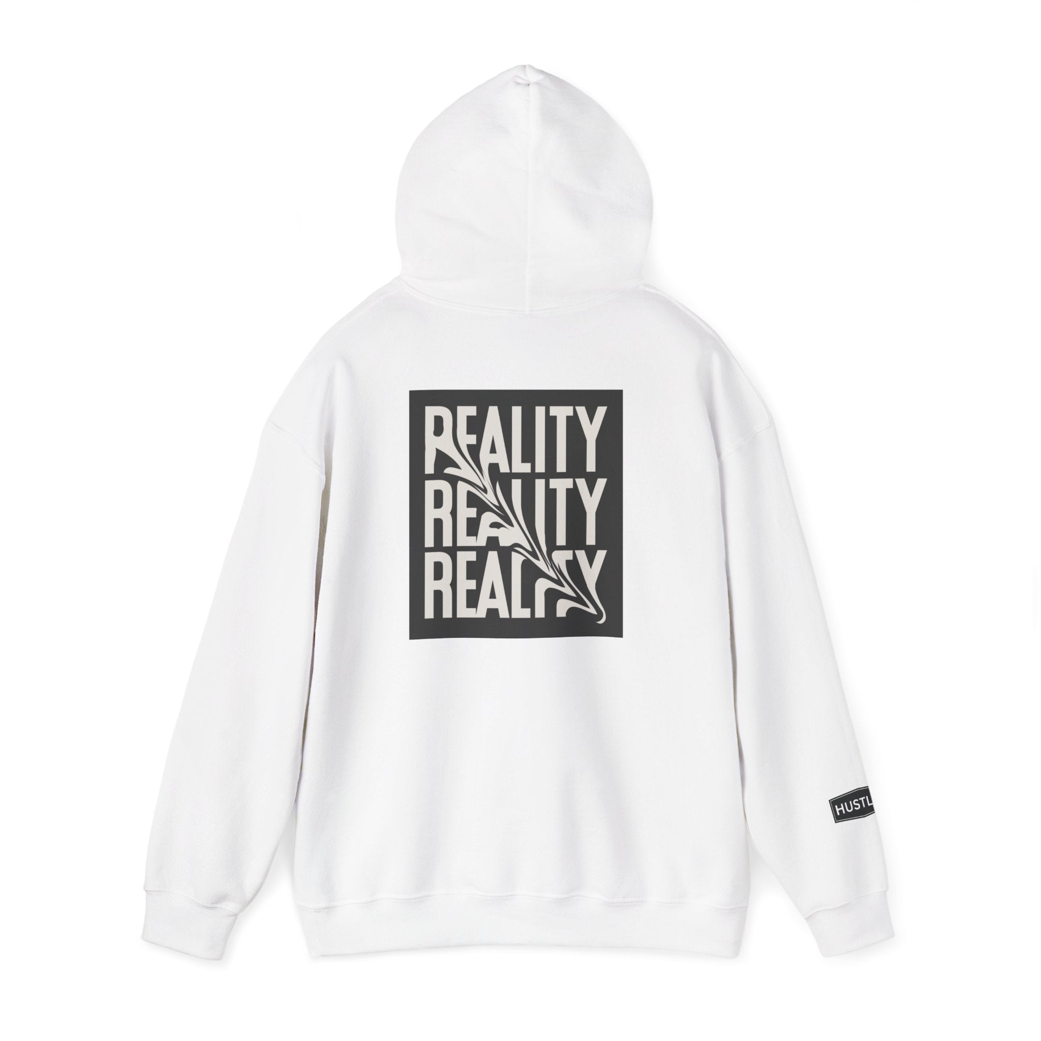 Good Things / Reality Graphic Hoodie — Minimalist Black & White Streetwear