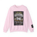 1946 "The Living Legend" Crewneck Sweatshirt — Perfectly Aged Birthday Gift