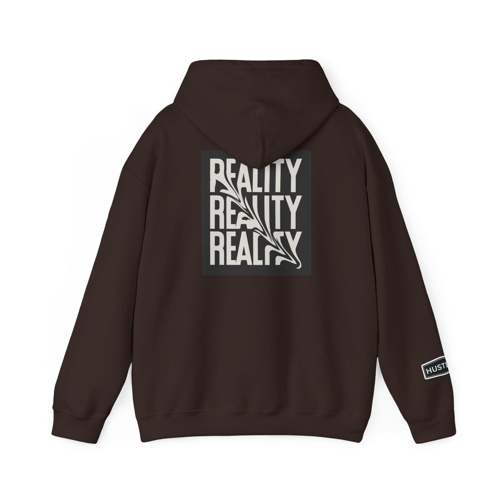 Good Things / Reality Graphic Hoodie — Minimalist Black & White Streetwear