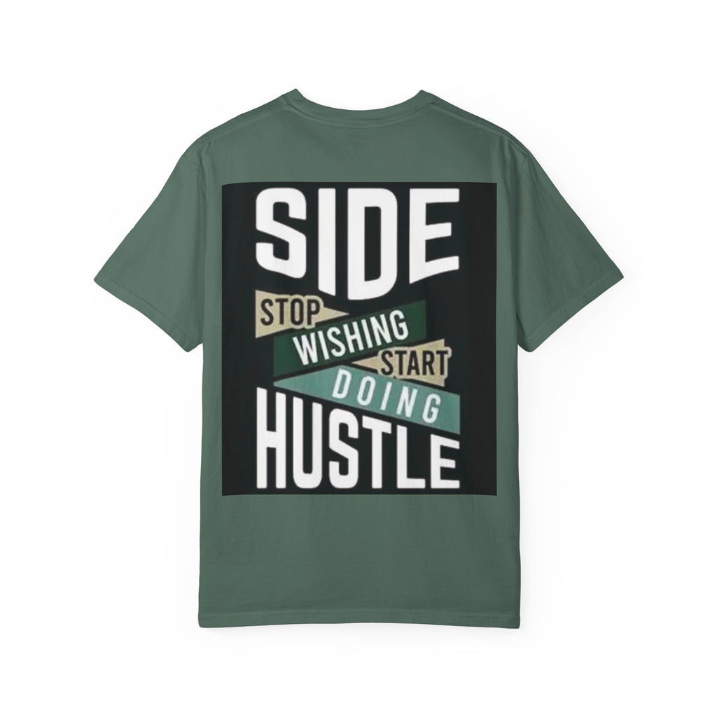 Hustle Graphic T-Shirt — "Stop Wishing Start Doing" Motivational Tee